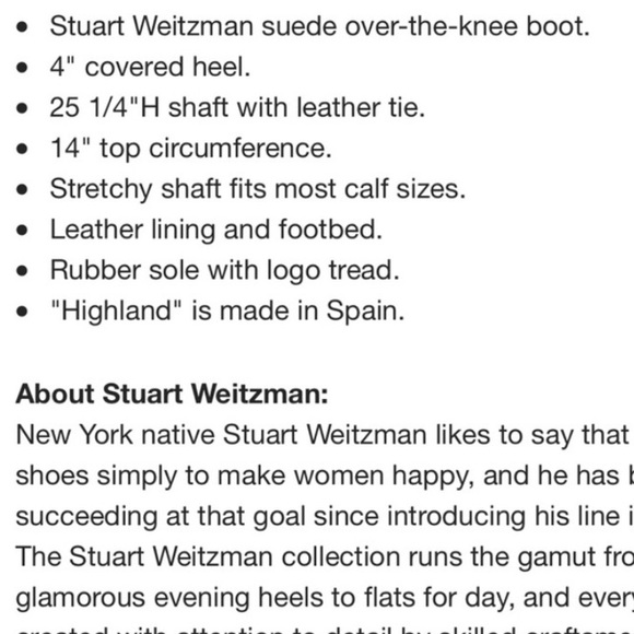 Sale-Stuart Weitzman gray suede highlands like new - Picture 6 of 6